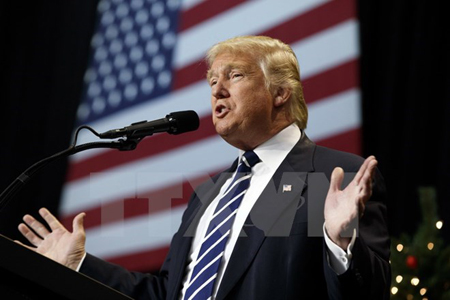 Tổng thống đắc cử Mỹ Donald Trump tại một sự kiện ở Hershey, bang Pennsylvania ngày 15/12.